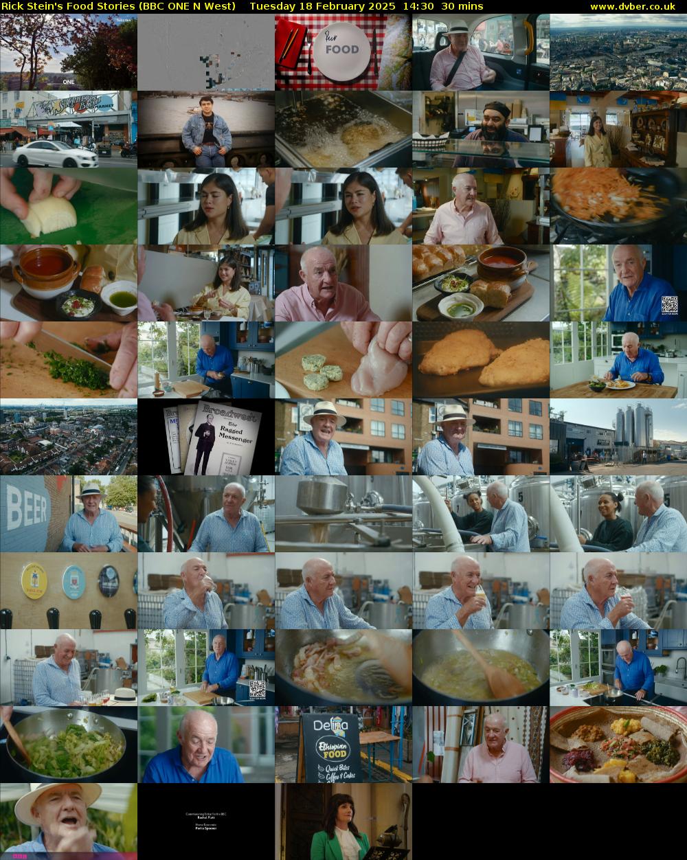Rick Stein's Food Stories (BBC ONE N West) Tuesday 18 February 2025 14:30 - 15:00