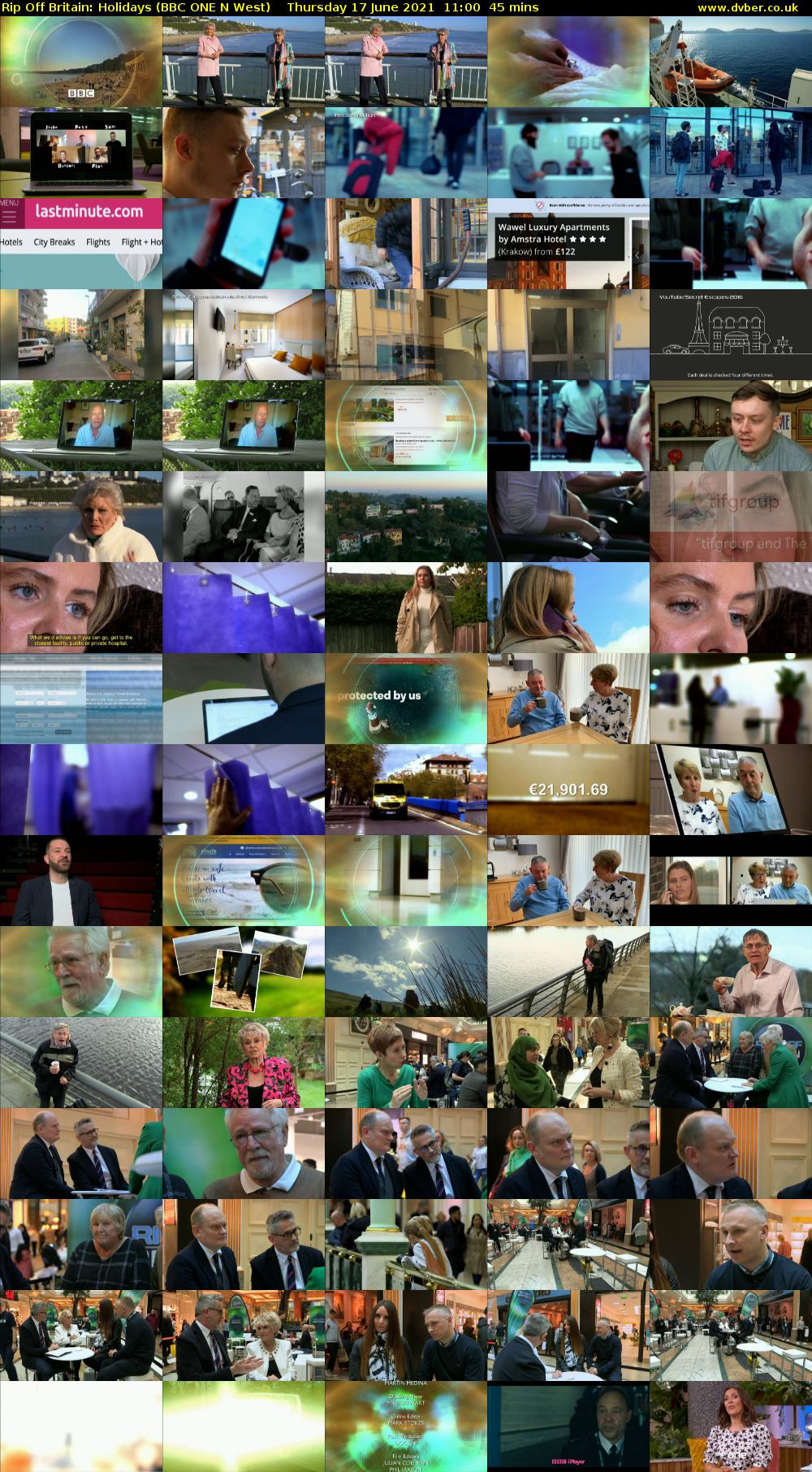 Rip Off Britain: Holidays (BBC ONE N West) Thursday 17 June 2021 11:00 - 11:45