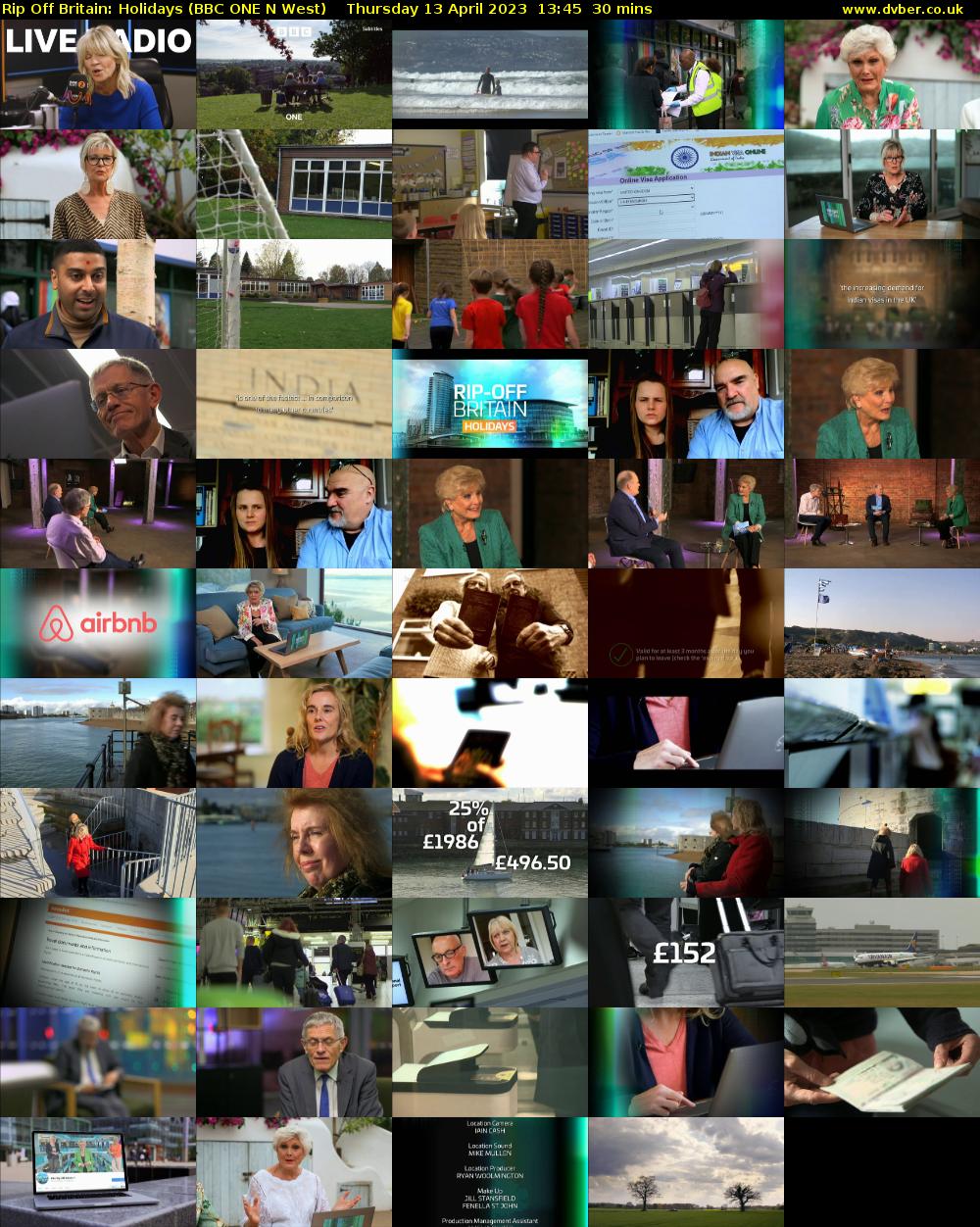 Rip Off Britain: Holidays (BBC ONE N West) Thursday 13 April 2023 13:45 - 14:15