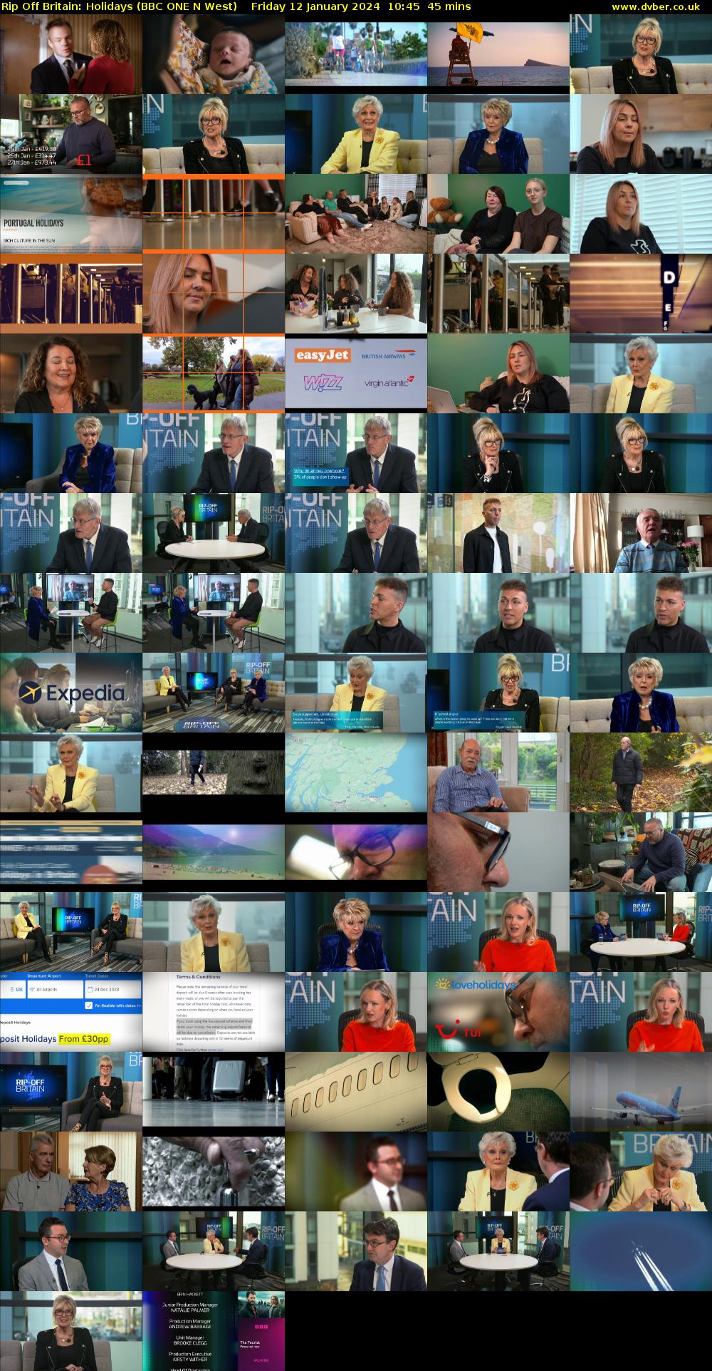 Rip Off Britain: Holidays (BBC ONE N West) Friday 12 January 2024 10:45 - 11:30