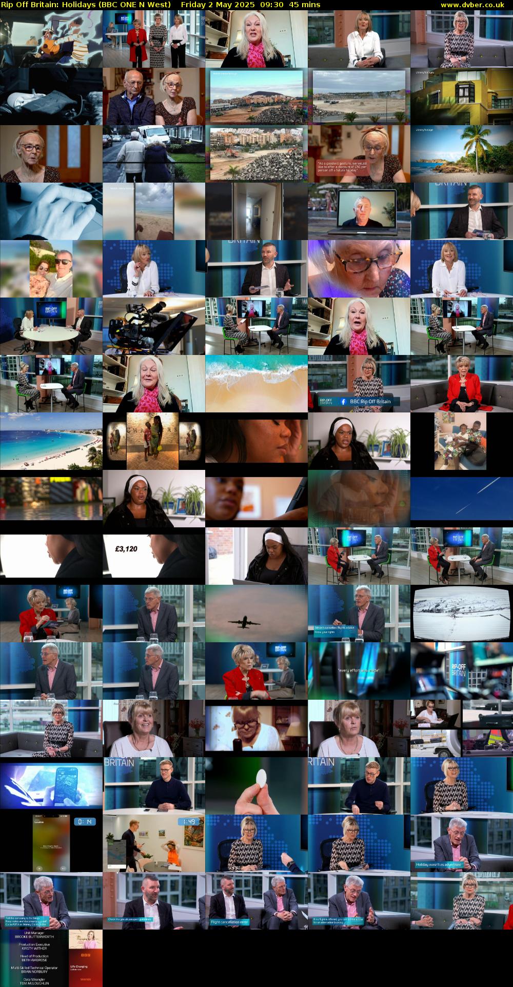 Rip Off Britain: Holidays (BBC ONE N West) Friday 2 May 2025 09:30 - 10:15