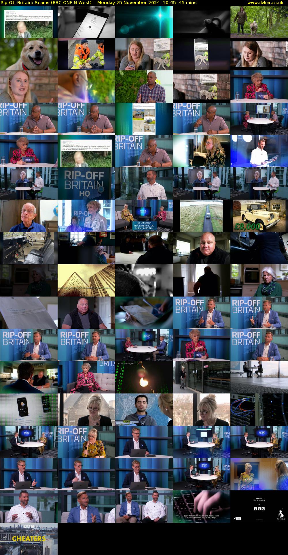 Rip Off Britain: Scams (BBC ONE N West) Monday 25 November 2024 10:45 - 11:30