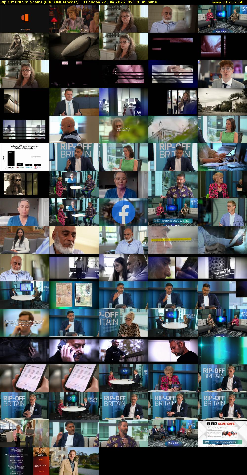 Rip Off Britain: Scams (BBC ONE N West) Tuesday 22 July 2025 09:30 - 10:15