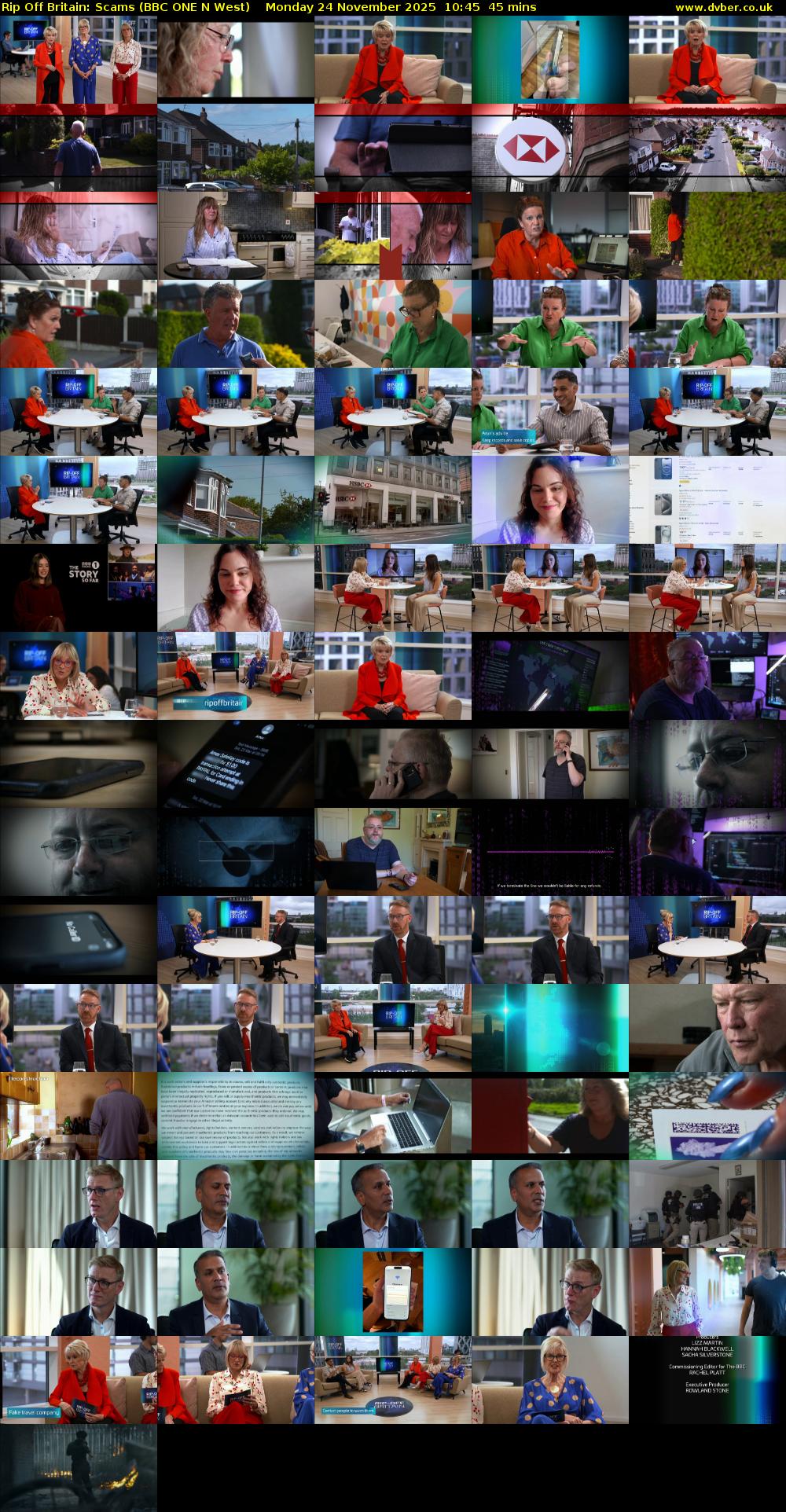 Rip Off Britain: Scams (BBC ONE N West) Monday 24 November 2025 10:45 - 11:30