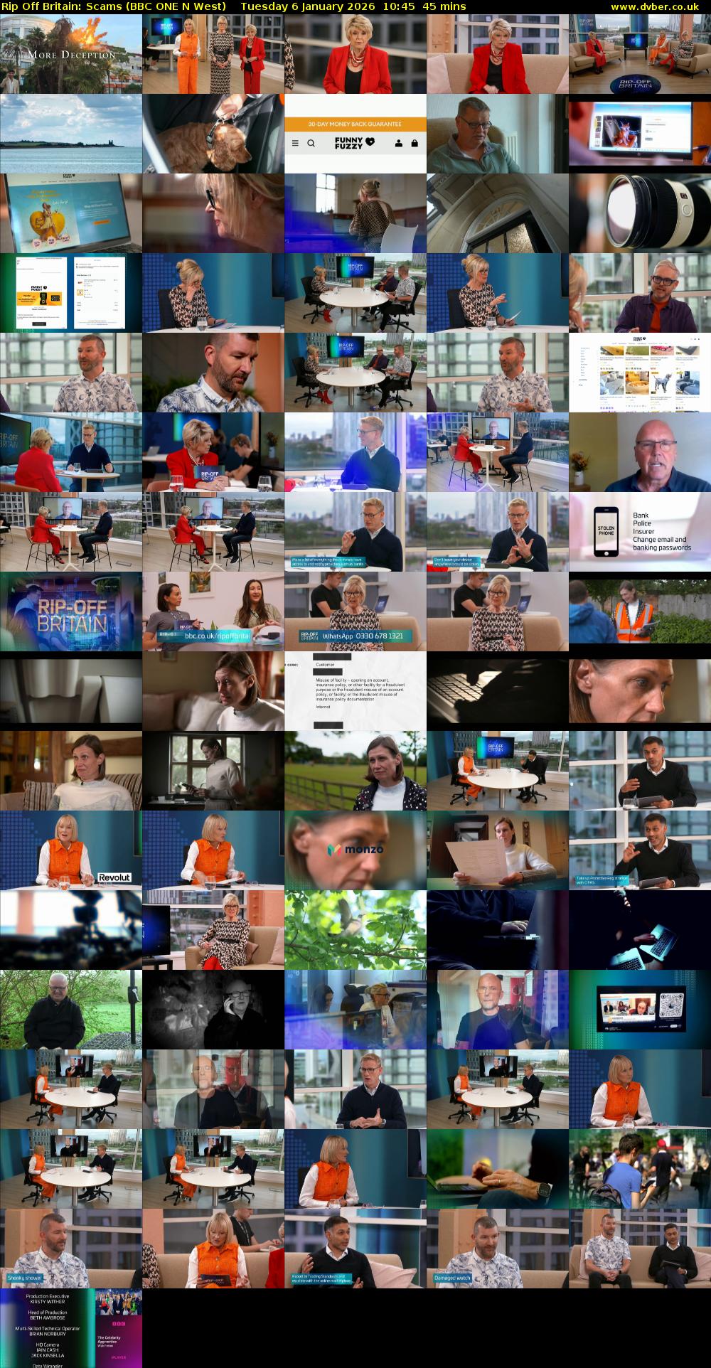 Rip Off Britain: Scams (BBC ONE N West) Tuesday 6 January 2026 10:45 - 11:30
