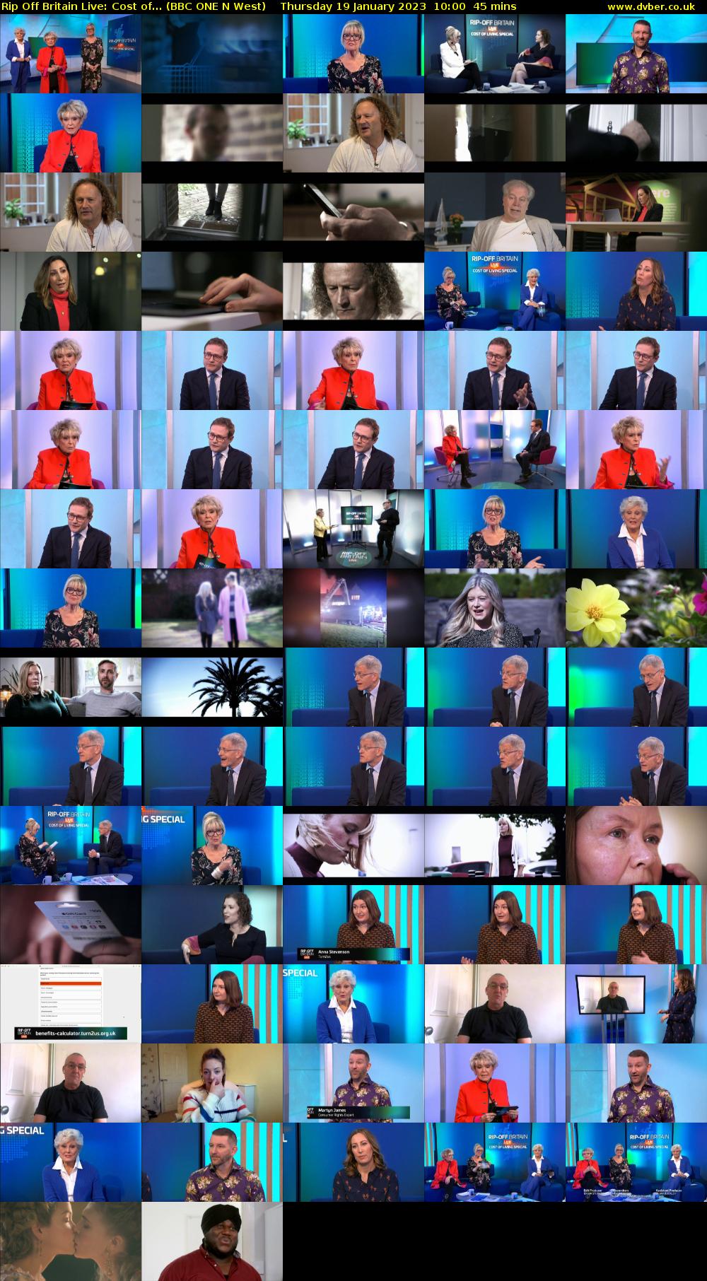 Rip Off Britain Live: Cost of... (BBC ONE N West) Thursday 19 January 2023 10:00 - 10:45