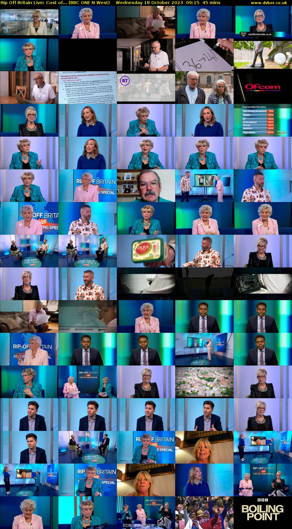 Rip Off Britain Live: Cost of... (BBC ONE N West) Wednesday 18 October 2023 09:15 - 10:00