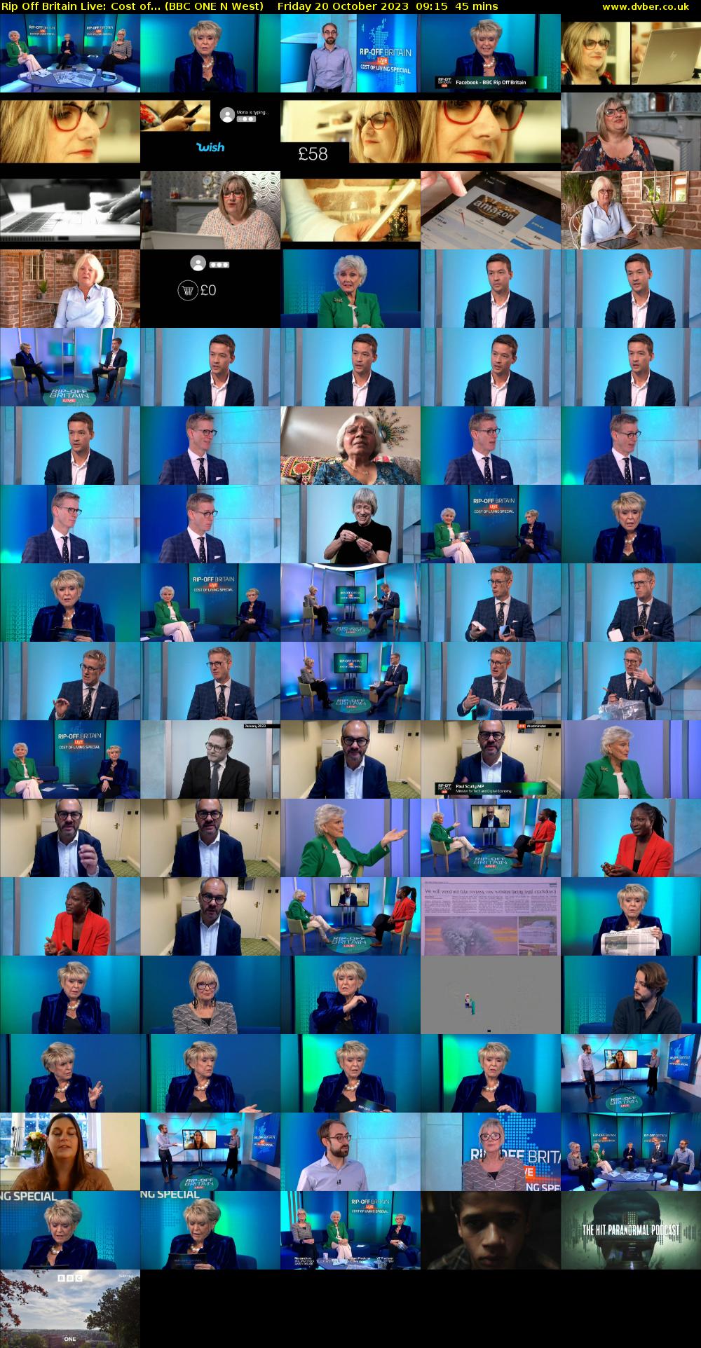 Rip Off Britain Live: Cost of... (BBC ONE N West) Friday 20 October 2023 09:15 - 10:00