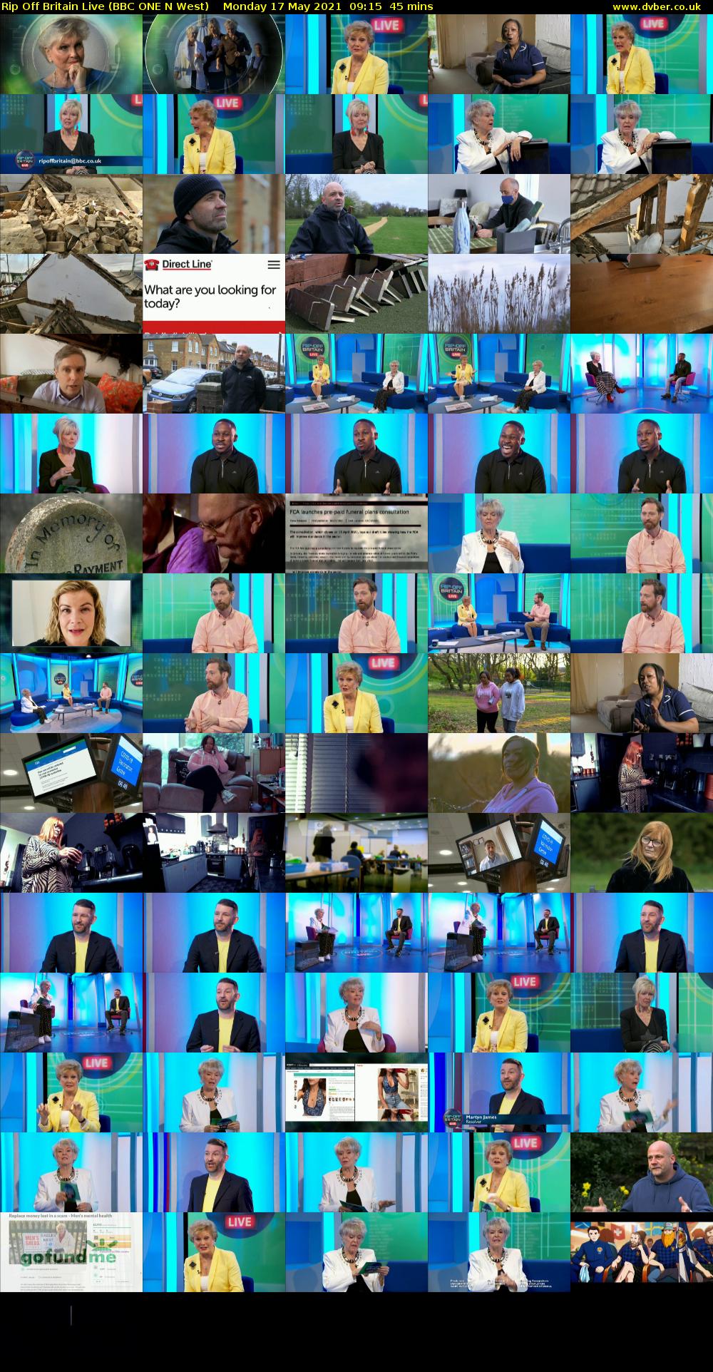 Rip Off Britain Live (BBC ONE N West) Monday 17 May 2021 09:15 - 10:00