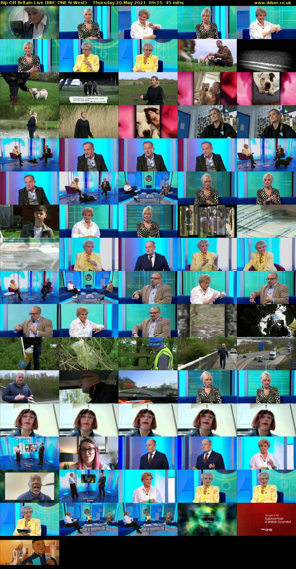Rip Off Britain Live (BBC ONE N West) Thursday 20 May 2021 09:15 - 10:00