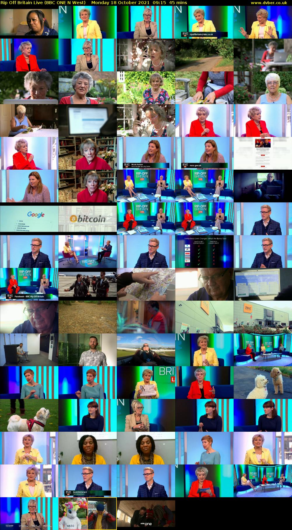 Rip Off Britain Live (BBC ONE N West) Monday 18 October 2021 09:15 - 10:00