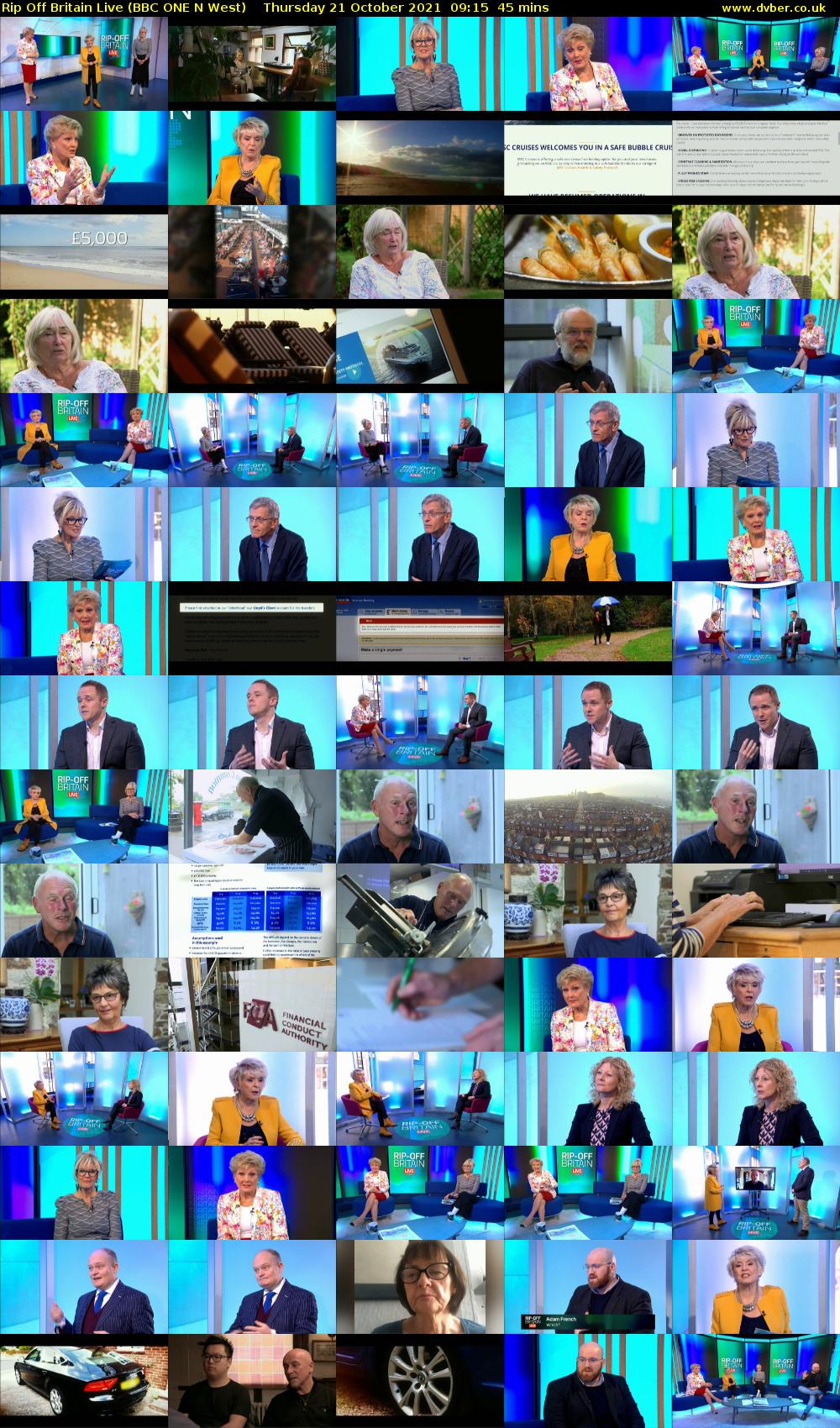 Rip Off Britain Live (BBC ONE N West) Thursday 21 October 2021 09:15 - 10:00