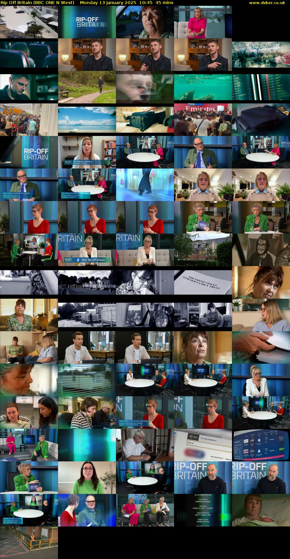 Rip Off Britain (BBC ONE N West) Monday 13 January 2025 10:45 - 11:30