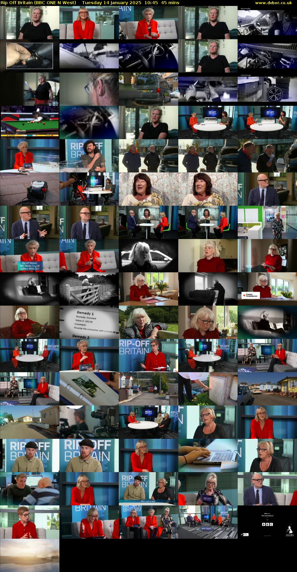 Rip Off Britain (BBC ONE N West) Tuesday 14 January 2025 10:45 - 11:30