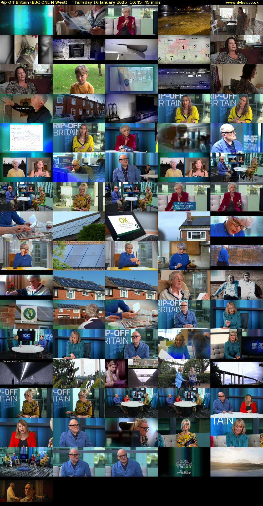 Rip Off Britain (BBC ONE N West) Thursday 16 January 2025 10:45 - 11:30