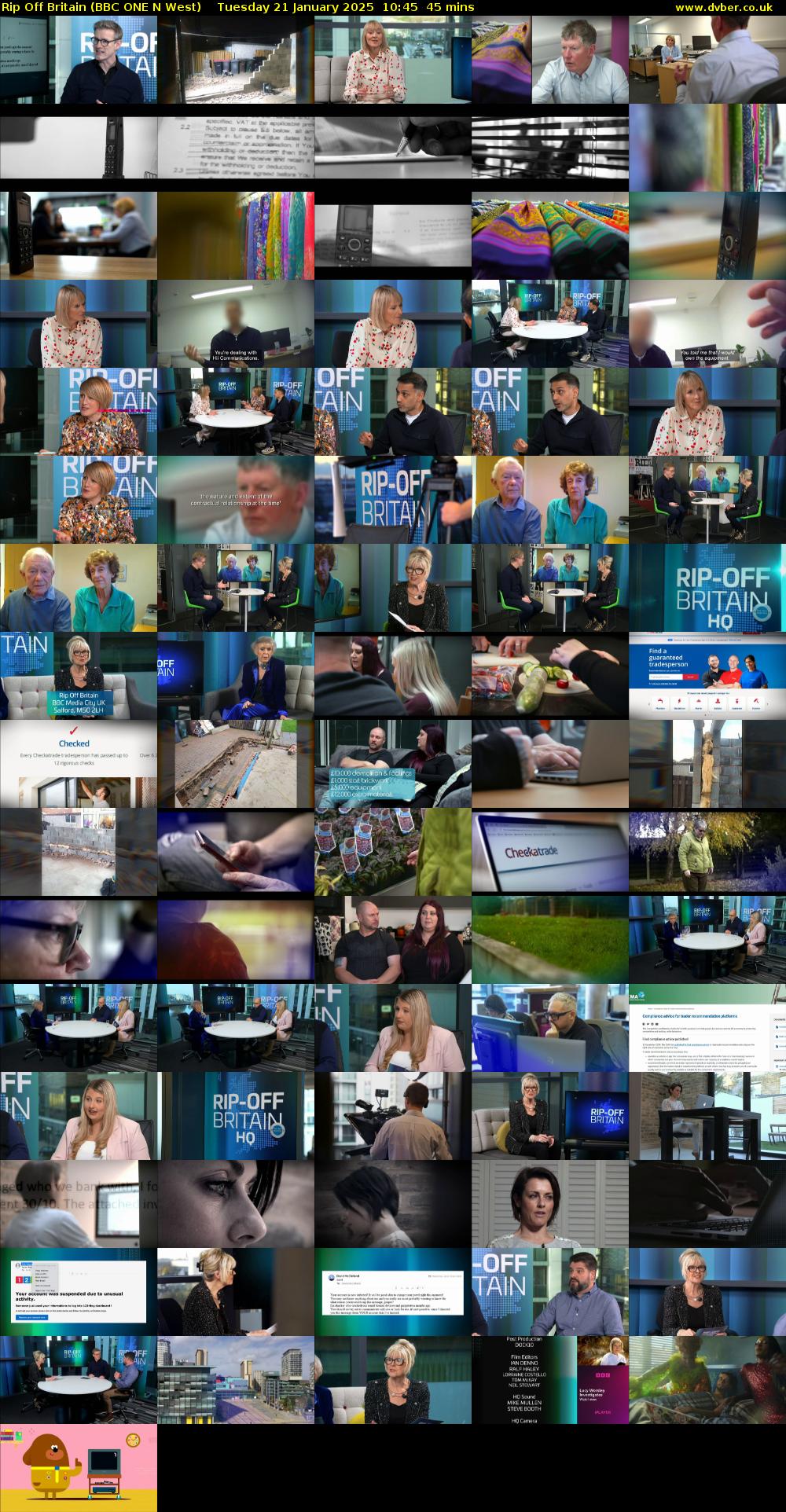 Rip Off Britain (BBC ONE N West) Tuesday 21 January 2025 10:45 - 11:30