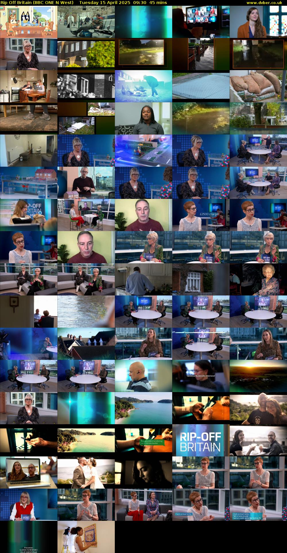 Rip Off Britain (BBC ONE N West) Tuesday 15 April 2025 09:30 - 10:15