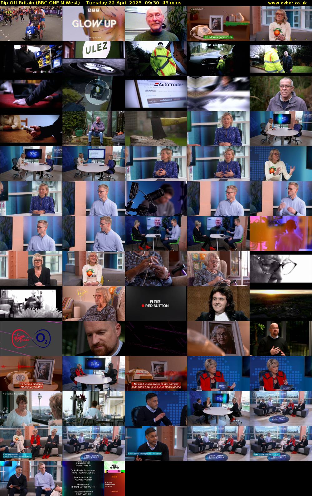 Rip Off Britain (BBC ONE N West) Tuesday 22 April 2025 09:30 - 10:15