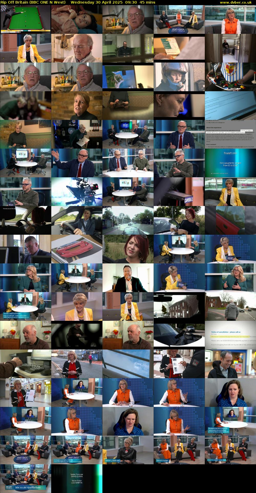 Rip Off Britain (BBC ONE N West) Wednesday 30 April 2025 09:30 - 10:15