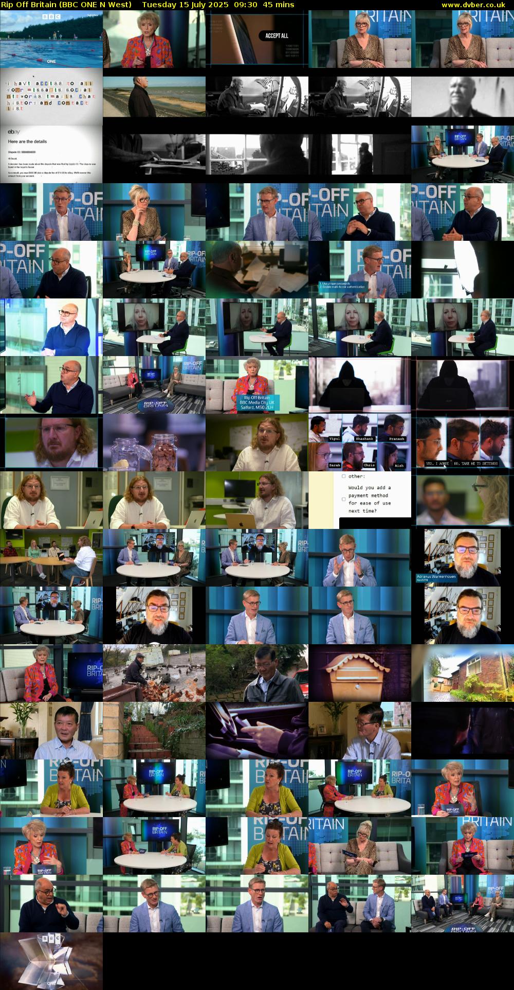Rip Off Britain (BBC ONE N West) Tuesday 15 July 2025 09:30 - 10:15