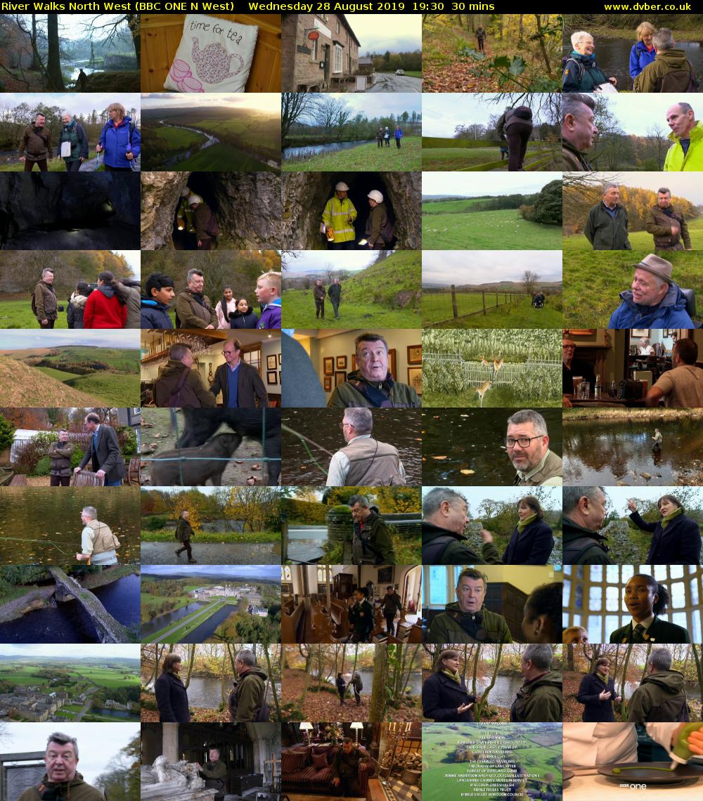 River Walks North West (BBC ONE N West) Wednesday 28 August 2019 19:30 - 20:00