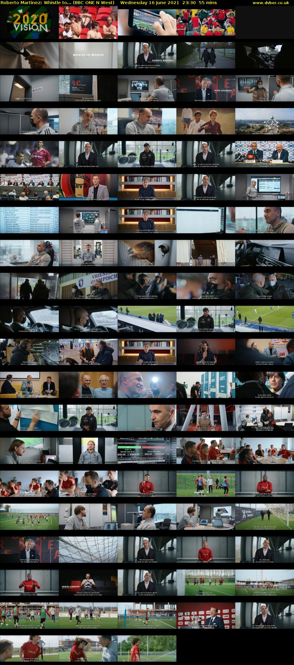 Roberto Martinez: Whistle to... (BBC ONE N West) Wednesday 16 June 2021 23:30 - 00:25