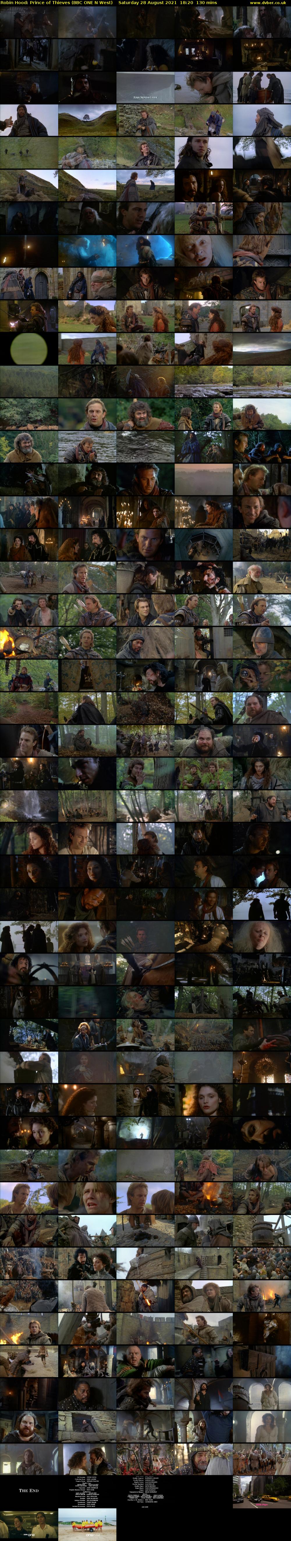 Robin Hood: Prince of Thieves (BBC ONE N West) Saturday 28 August 2021 18:20 - 20:30
