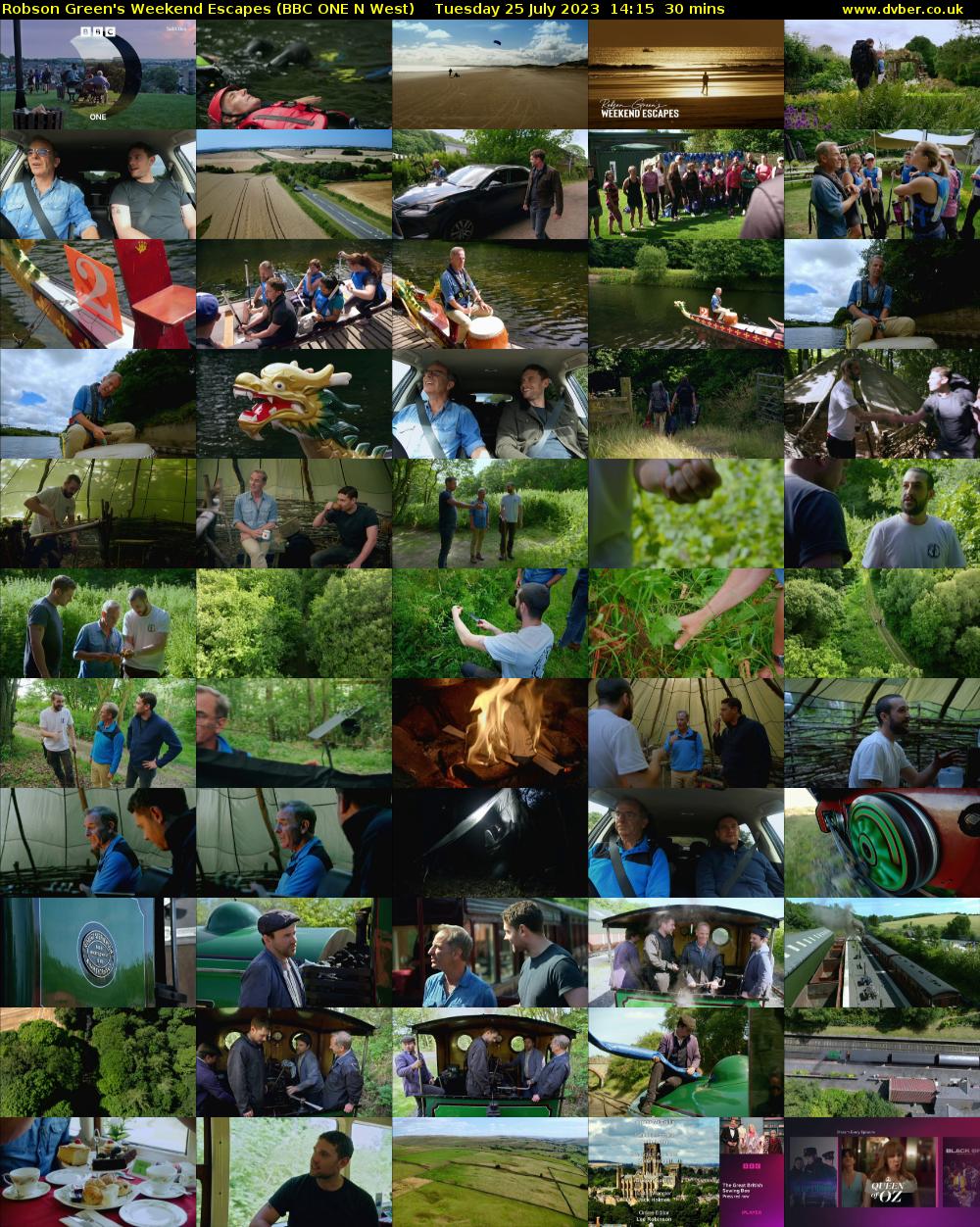 Robson Green's Weekend Escapes (BBC ONE N West) Tuesday 25 July 2023 14:15 - 14:45