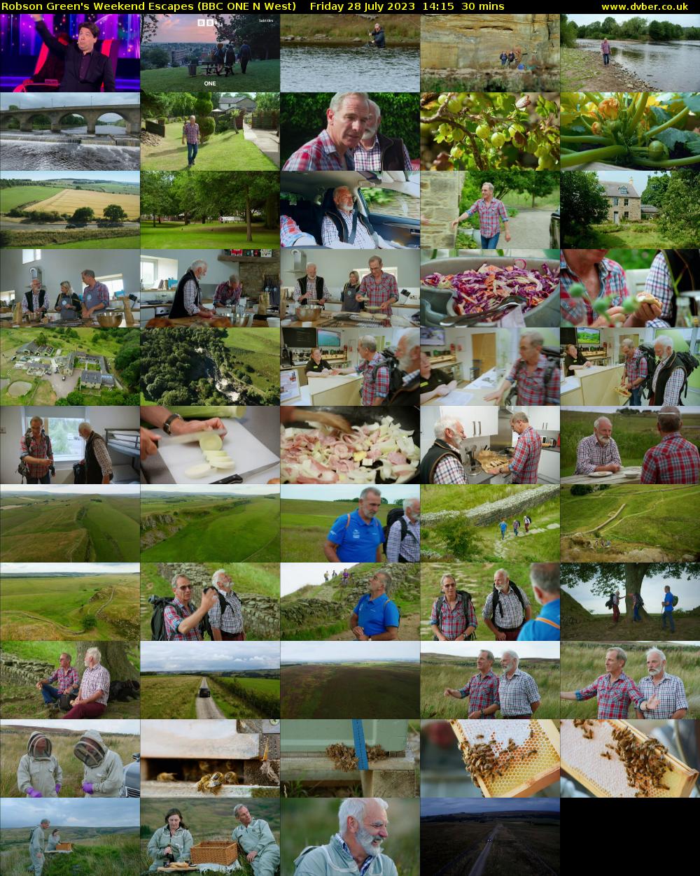 Robson Green's Weekend Escapes (BBC ONE N West) Friday 28 July 2023 14:15 - 14:45