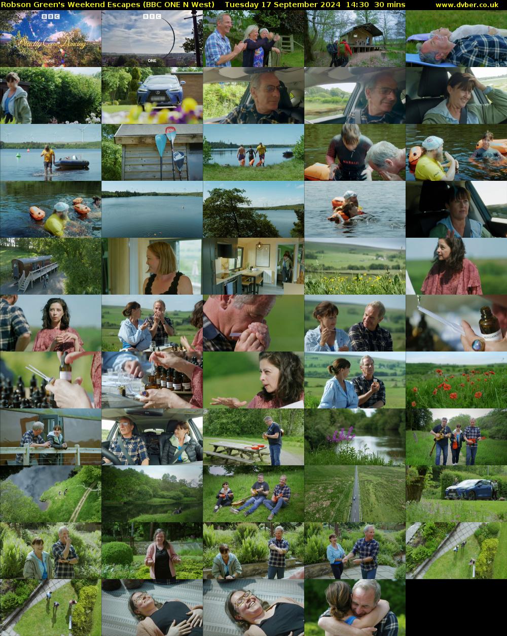 Robson Green's Weekend Escapes (BBC ONE N West) Tuesday 17 September 2024 14:30 - 15:00