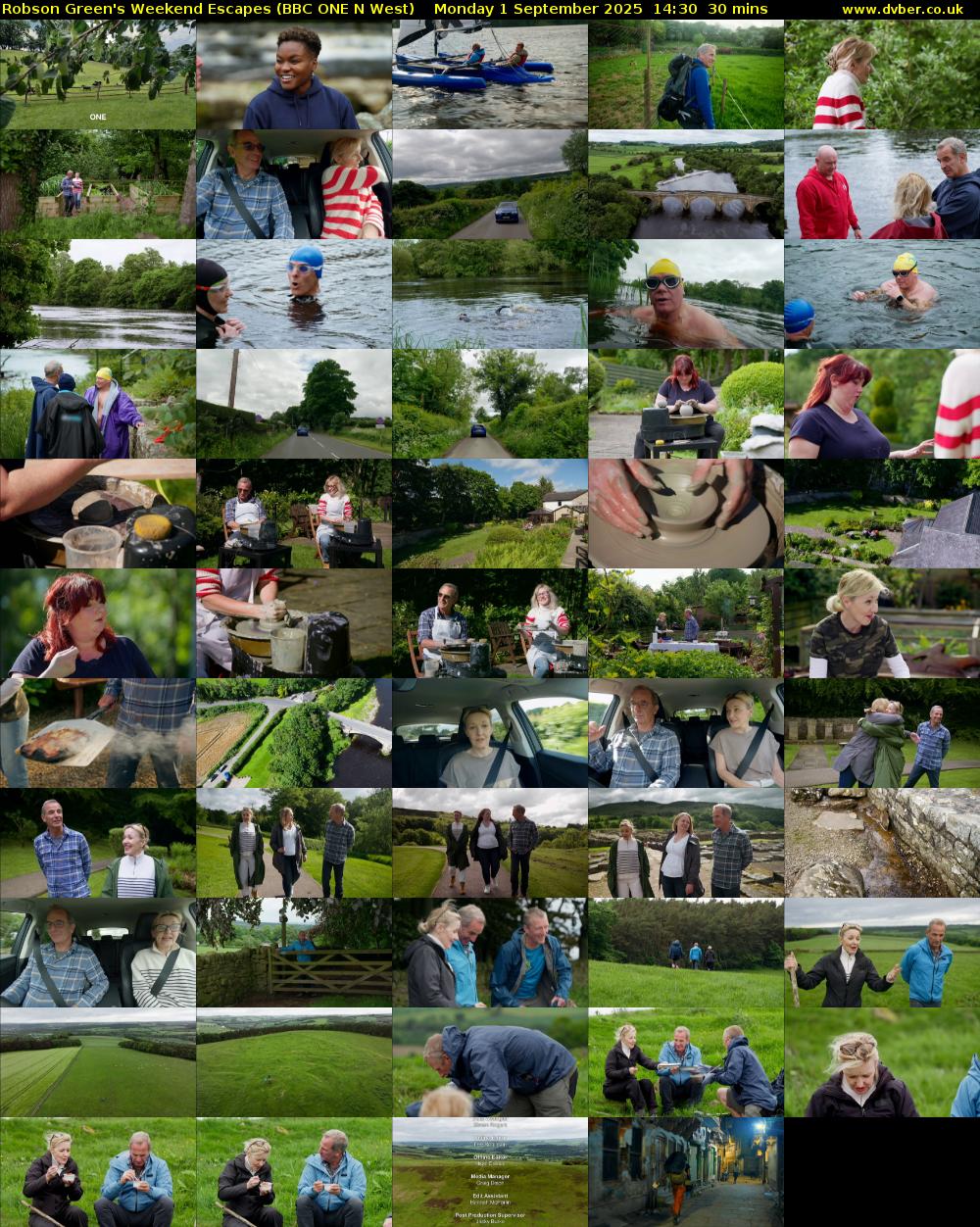 Robson Green's Weekend Escapes (BBC ONE N West) Monday 1 September 2025 14:30 - 15:00