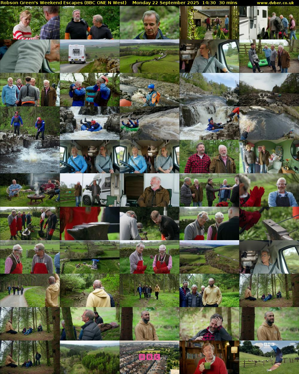 Robson Green's Weekend Escapes (BBC ONE N West) Monday 22 September 2025 14:30 - 15:00