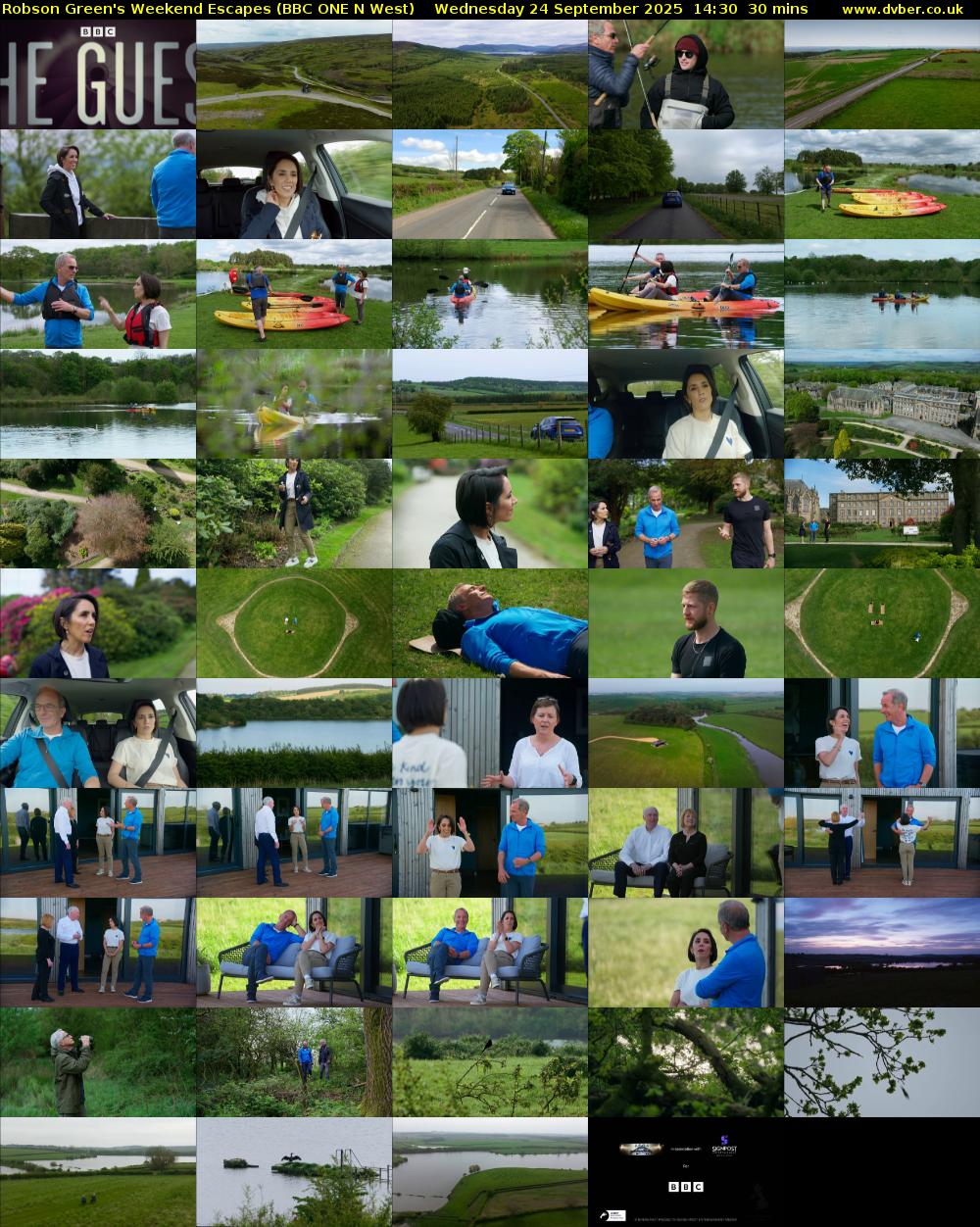 Robson Green's Weekend Escapes (BBC ONE N West) Wednesday 24 September 2025 14:30 - 15:00