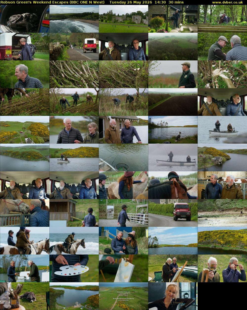 Robson Green's Weekend Escapes (BBC ONE N West) Tuesday 26 May 2026 14:30 - 15:00