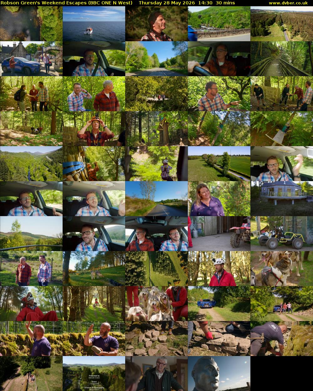 Robson Green's Weekend Escapes (BBC ONE N West) Thursday 28 May 2026 14:30 - 15:00