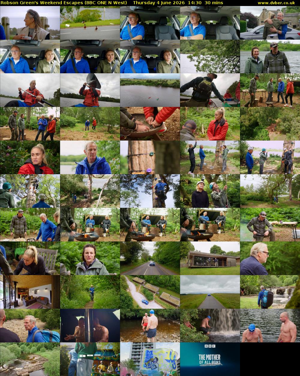 Robson Green's Weekend Escapes (BBC ONE N West) Thursday 4 June 2026 14:30 - 15:00