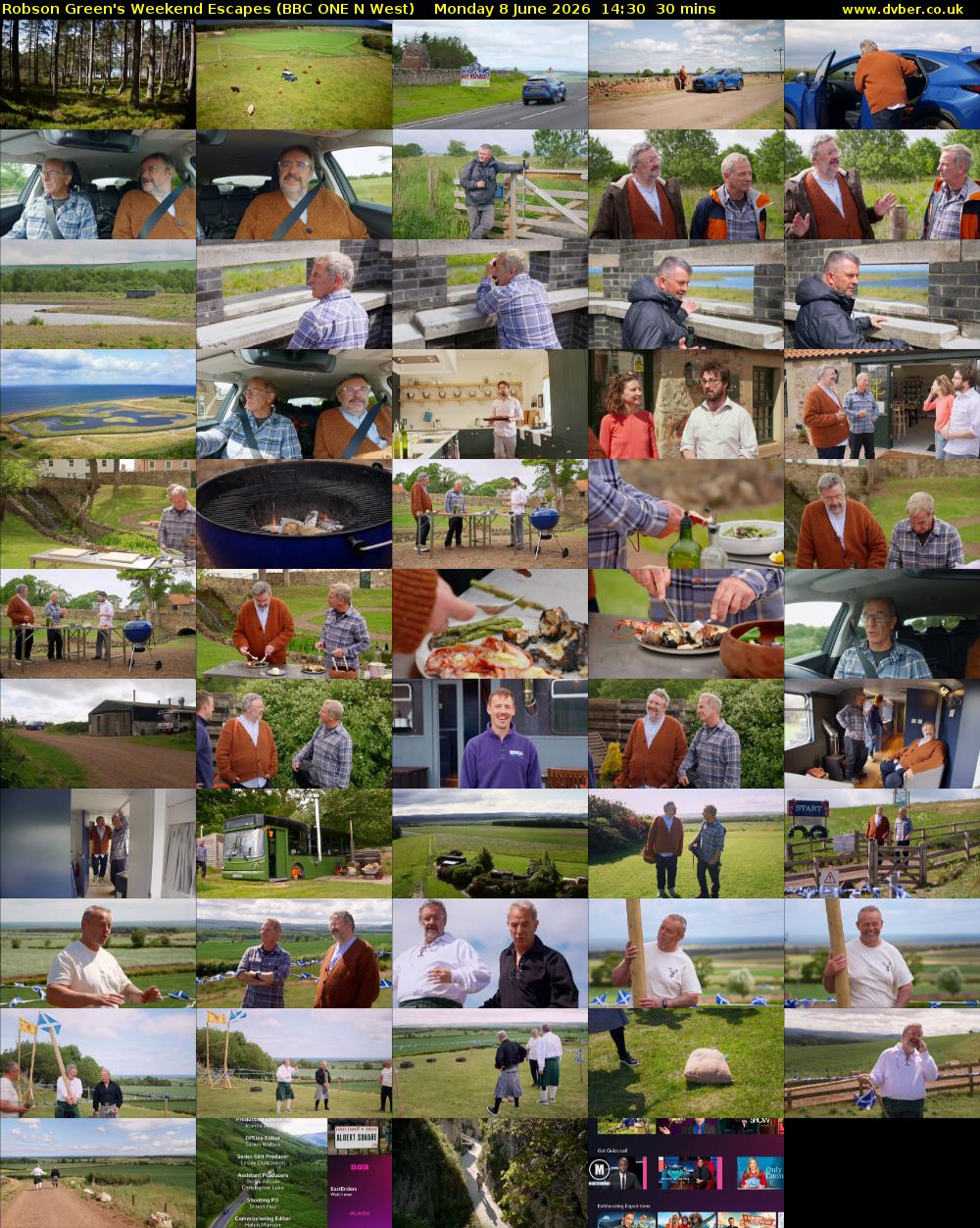 Robson Green's Weekend Escapes (BBC ONE N West) Monday 8 June 2026 14:30 - 15:00