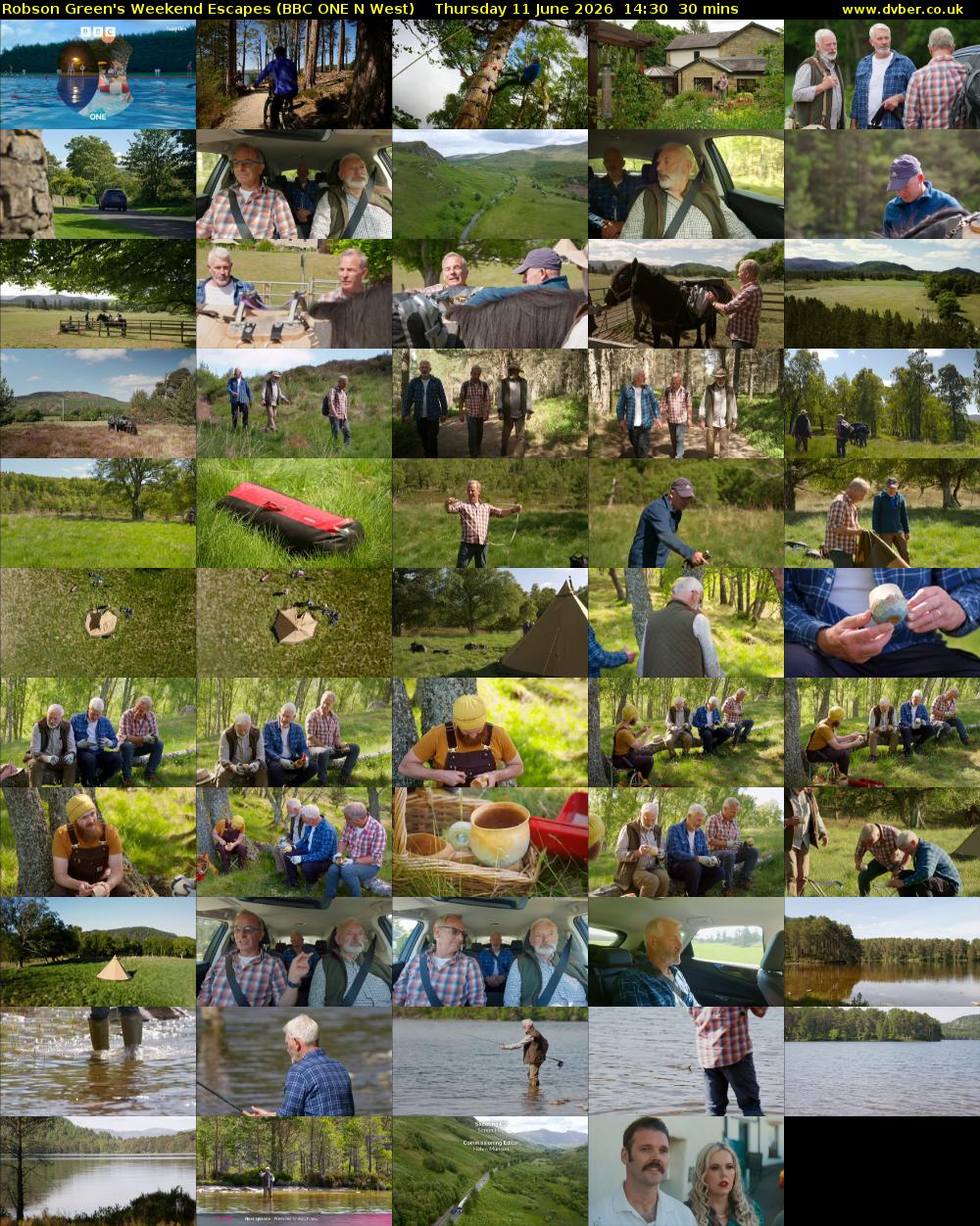Robson Green's Weekend Escapes (BBC ONE N West) Thursday 11 June 2026 14:30 - 15:00