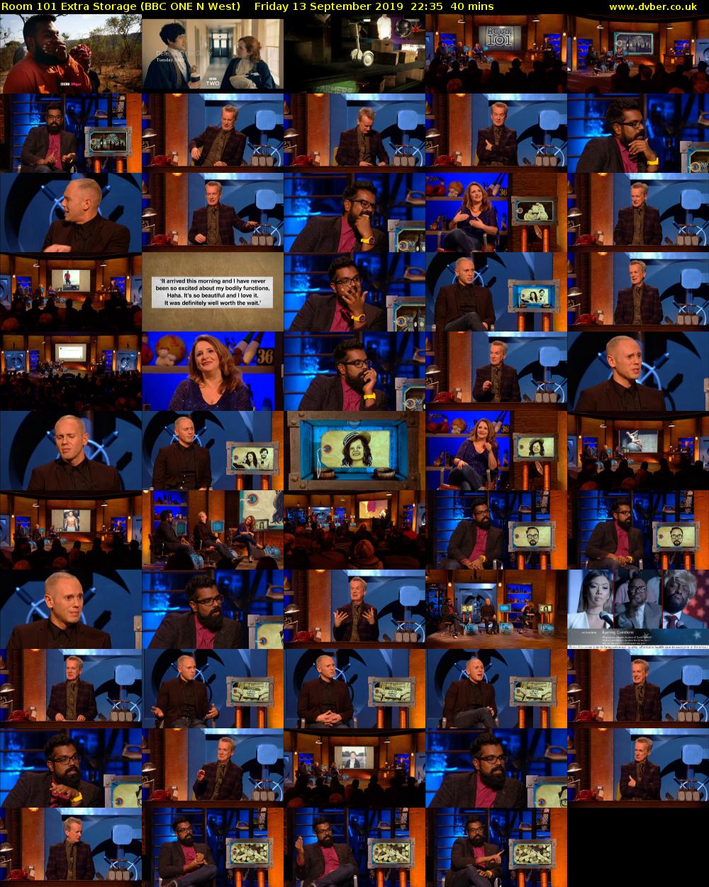 Room 101 Extra Storage (BBC ONE N West) Friday 13 September 2019 22:35 - 23:15