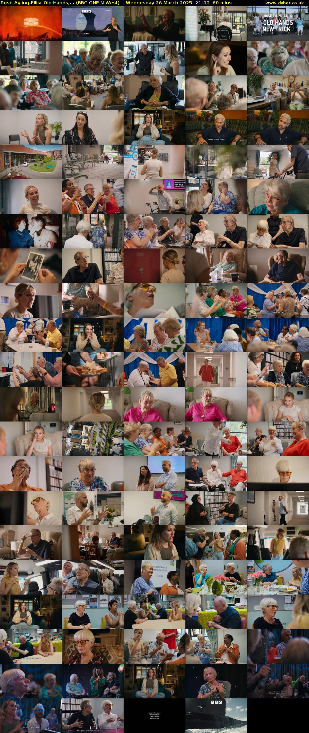 Rose Ayling-Ellis: Old Hands,... (BBC ONE N West) Wednesday 26 March 2025 21:00 - 22:00