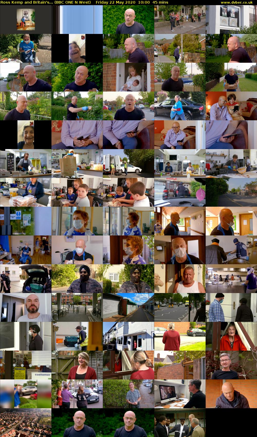 Ross Kemp and Britain's... (BBC ONE N West) Friday 22 May 2020 10:00 - 10:45