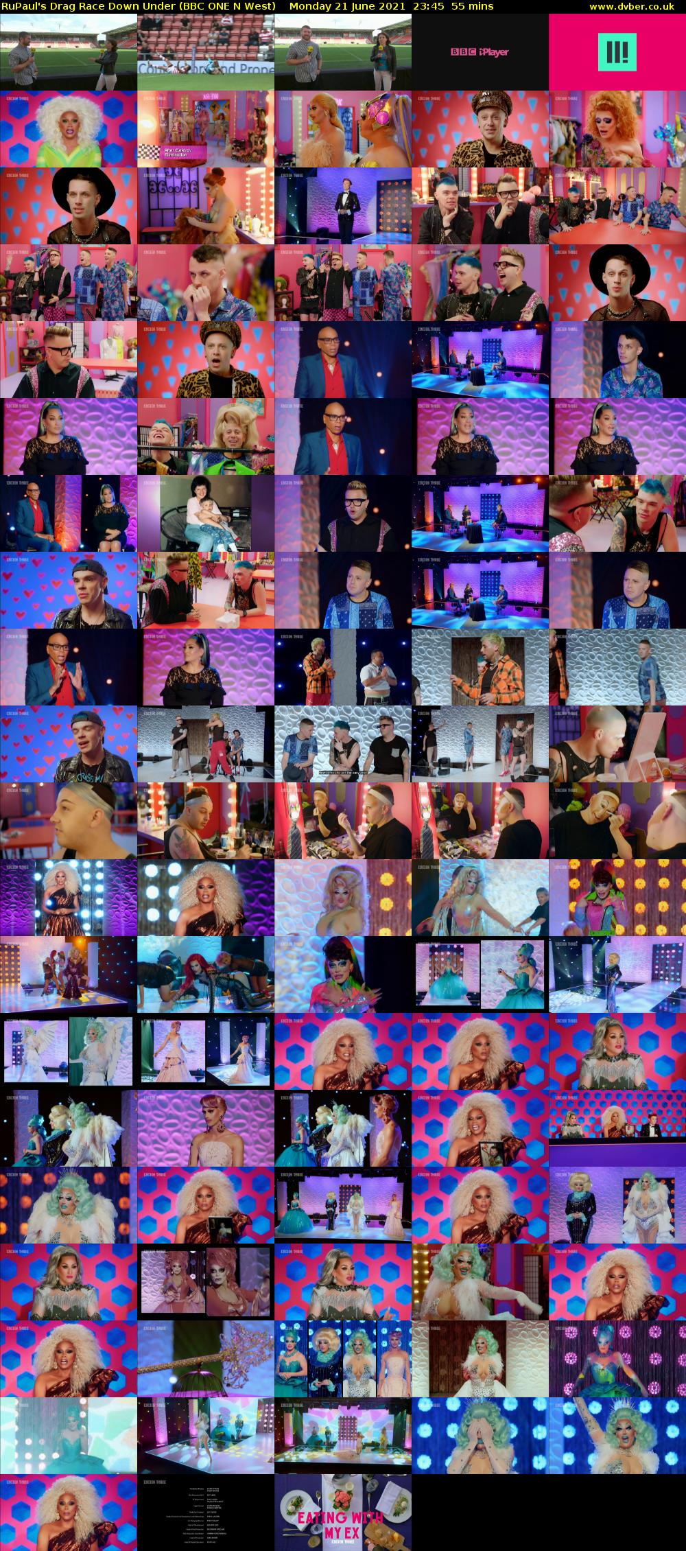 RuPaul's Drag Race Down Under (BBC ONE N West) Monday 21 June 2021 23:45 - 00:40