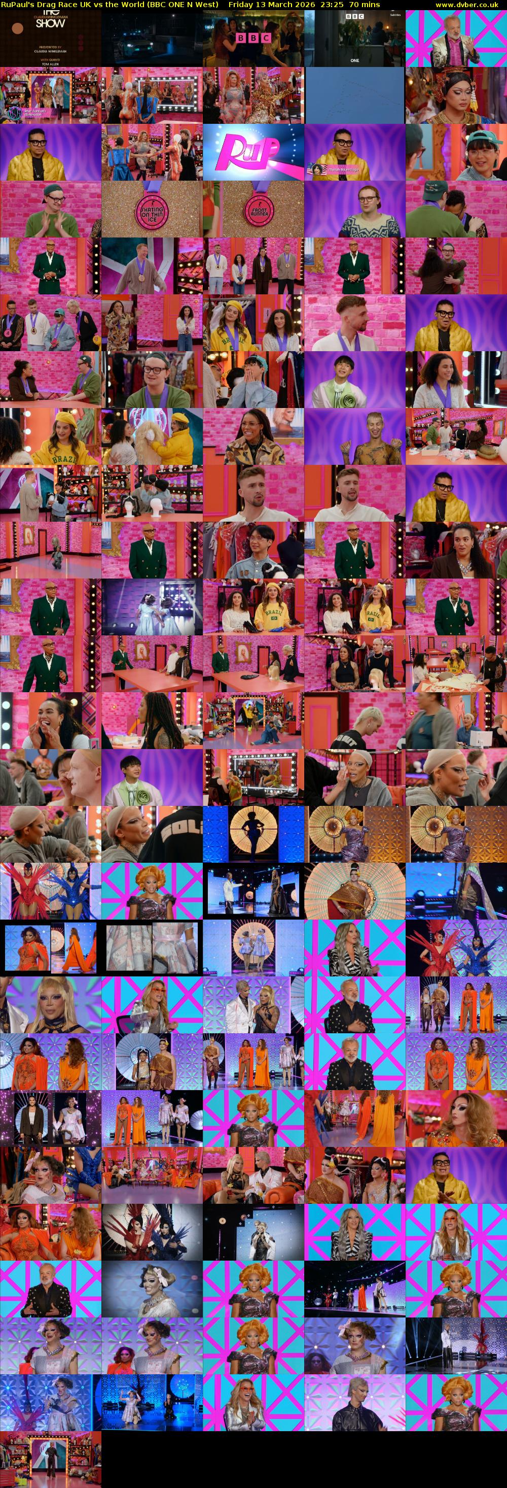 RuPaul's Drag Race UK vs the World (BBC ONE N West) Friday 13 March 2026 23:25 - 00:35