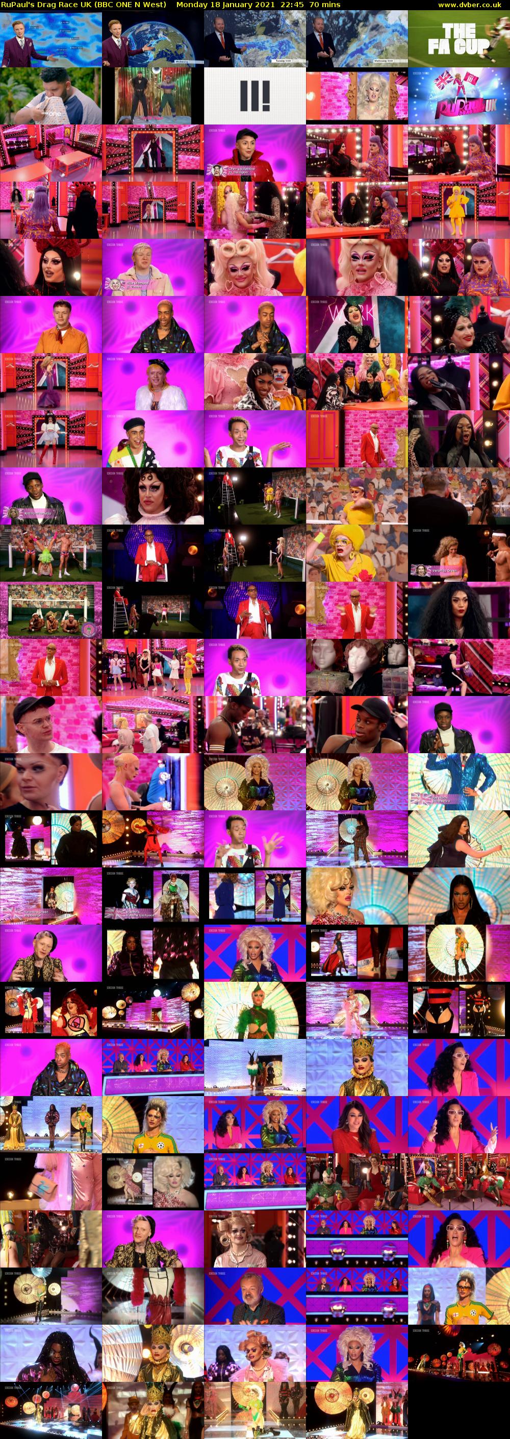 RuPaul's Drag Race UK (BBC ONE N West) Monday 18 January 2021 22:45 - 23:55