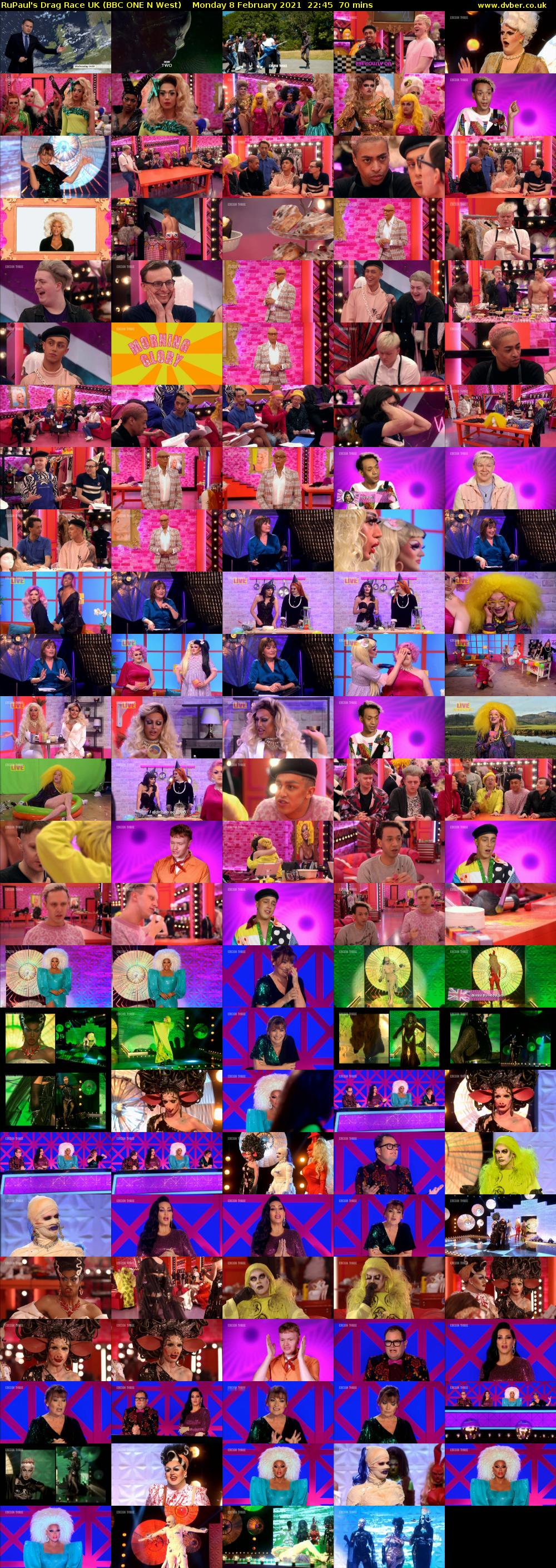 RuPaul's Drag Race UK (BBC ONE N West) Monday 8 February 2021 22:45 - 23:55