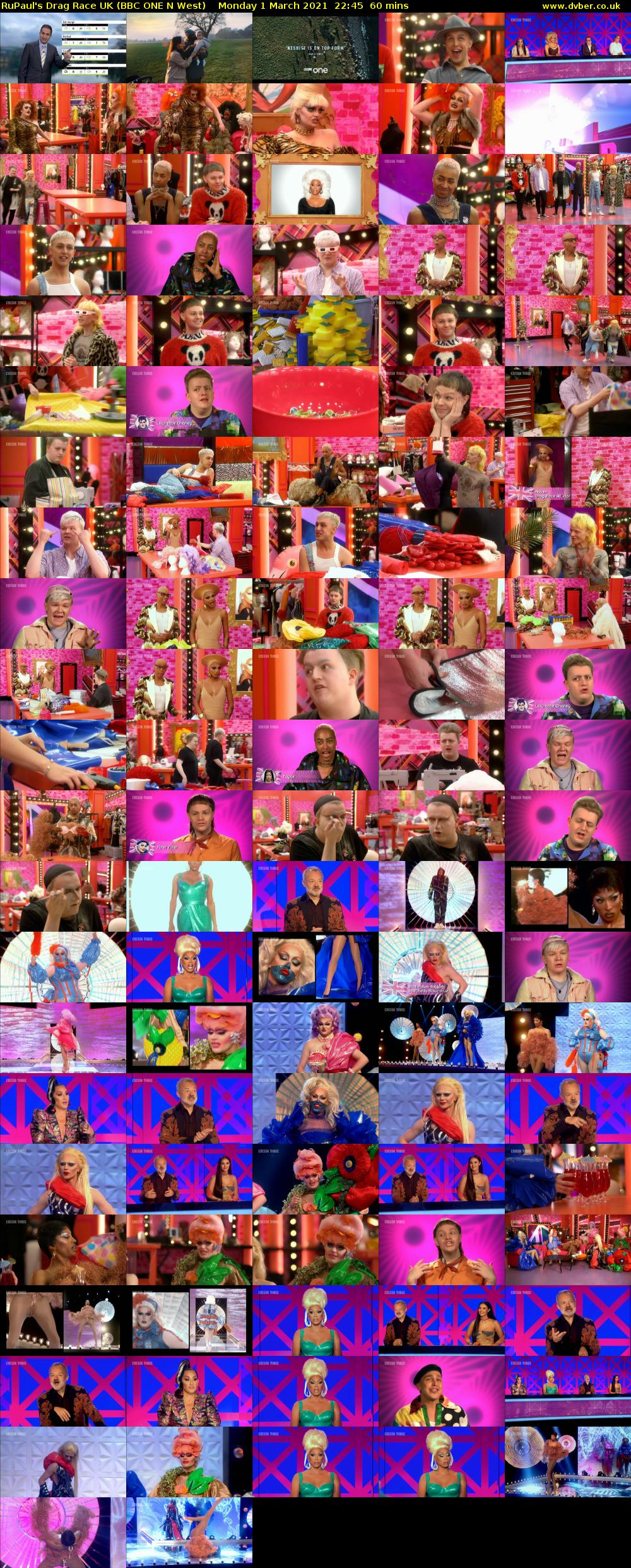 RuPaul's Drag Race UK (BBC ONE N West) Monday 1 March 2021 22:45 - 23:45