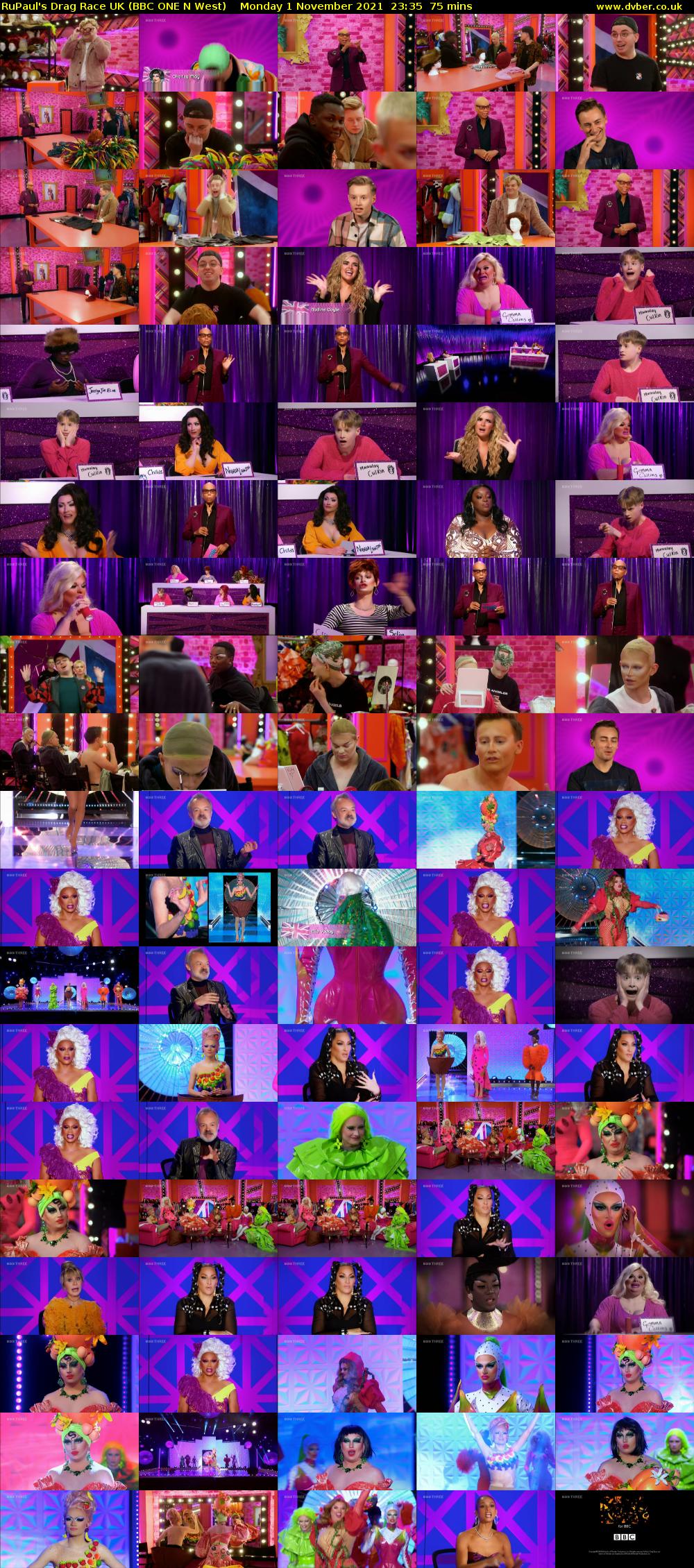 RuPaul's Drag Race UK (BBC ONE N West) Monday 1 November 2021 23:35 - 00:50