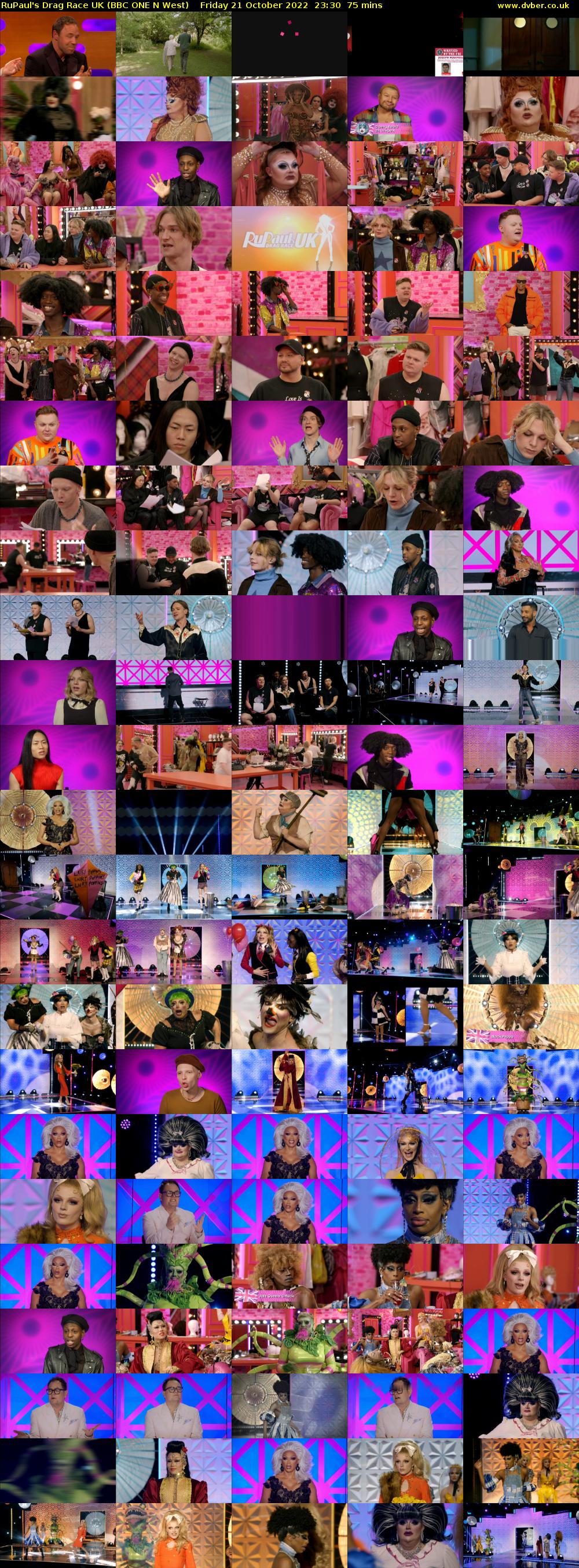 RuPaul's Drag Race UK (BBC ONE N West) Friday 21 October 2022 23:30 - 00:45