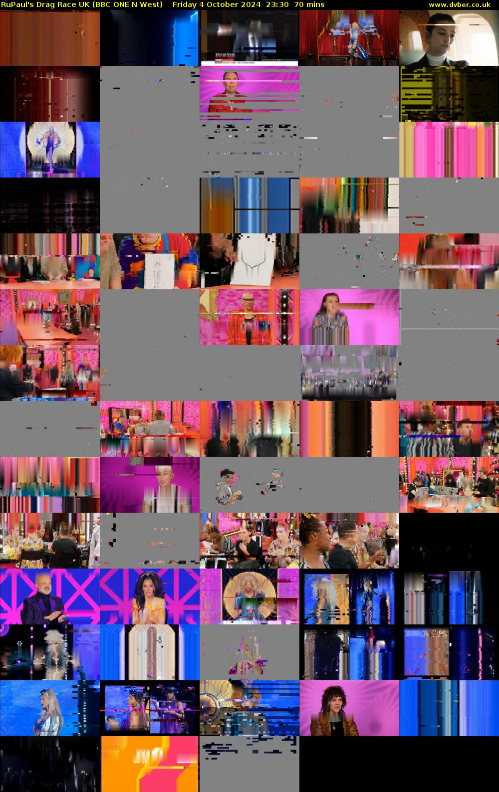 RuPaul's Drag Race UK (BBC ONE N West) Friday 4 October 2024 23:30 - 00:40