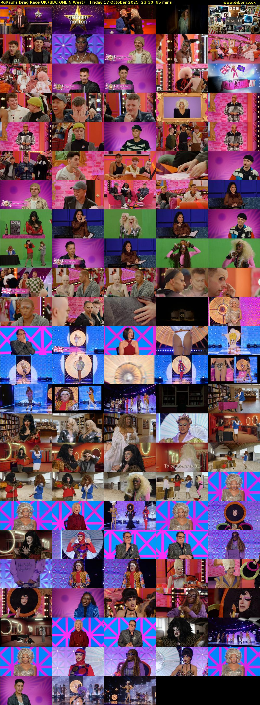 RuPaul's Drag Race UK (BBC ONE N West) Friday 17 October 2025 23:30 - 00:35